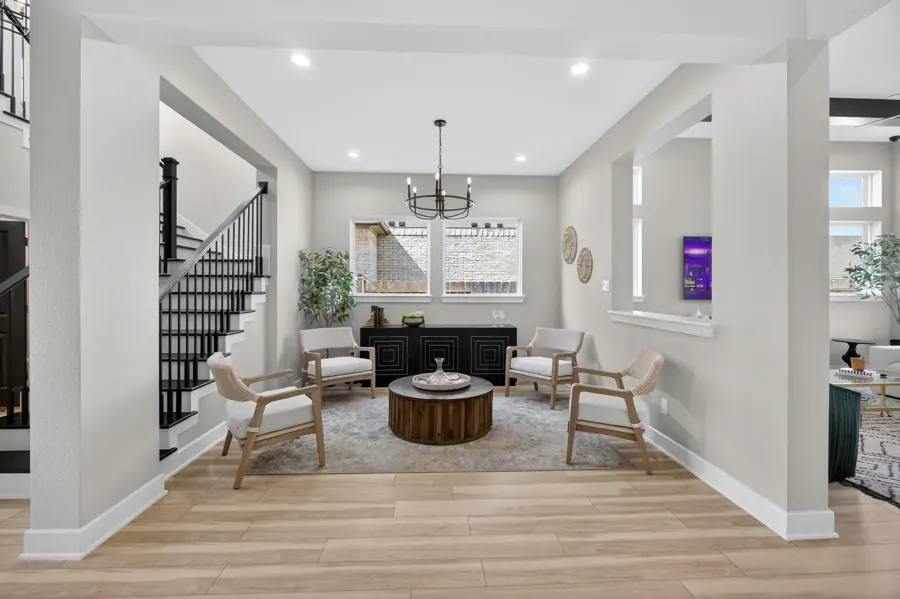 Entry and staircase with sitting area